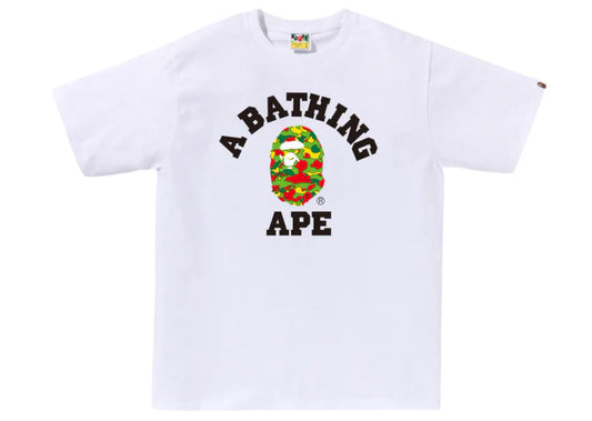 BAPE Sta Camo College Bape Tee White
