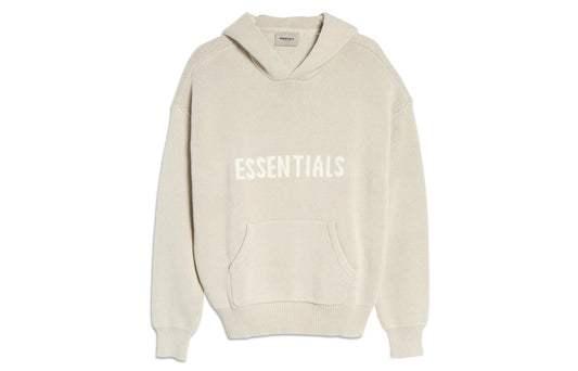 Fear of God Essentials Knit Pullover Hoodie Stone