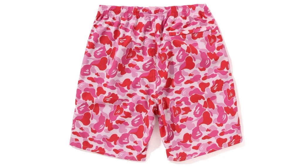 Bape ABC Camo Beach Shorts SS23 Pink
