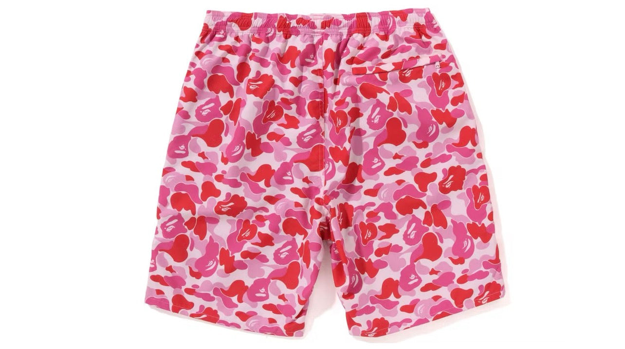 Bape ABC Camo Beach Shorts SS23 Pink