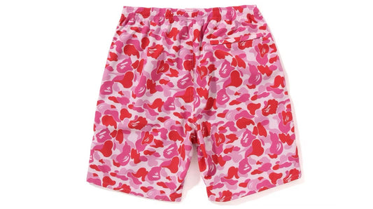 Bape ABC Camo Beach Shorts SS23 Pink