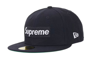 Supreme FDNY Box Logo New Era 59Fifty Fitted Cap Navy