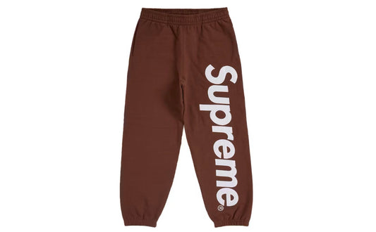 Supreme Satin Applique Sweatpant FW24 Brown