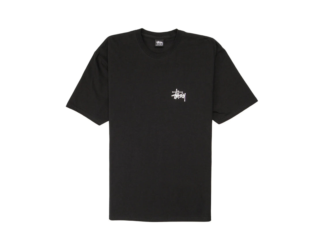 Stussy Basic Script Tee Black