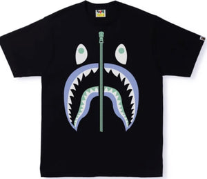 Black Bathing Ape Tee Shark Tee Glow In The Dark