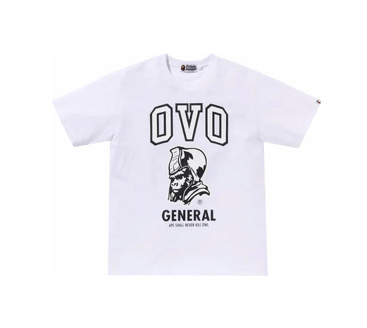 Bape x OVO General Tee White