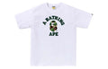 Bape ABC Camo College Tee White Green
