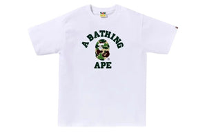 Bape ABC Camo College Tee White Green