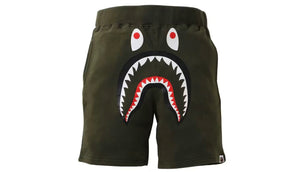 Bape Shark Sweat Shorts Olivedrab
