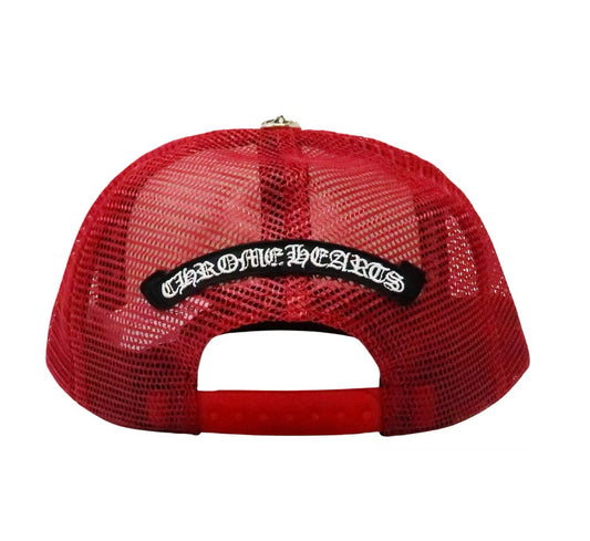 Chrome Hearts King Taco Trucker Hat Red/White