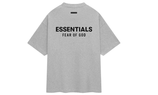 Fear of God Essentials Jersey Crewneck Tee Light Heather Grey