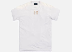 Fear of God Essentials Tee Vintage Concrete White