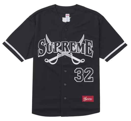 Supreme Swords Baseball Jersey Black