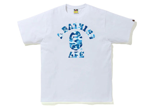 Bape ABC Camo College Tee White Blue