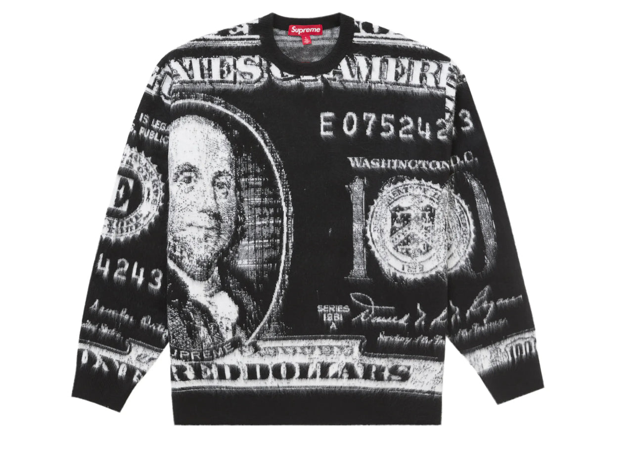 Supreme Money Sweater Black