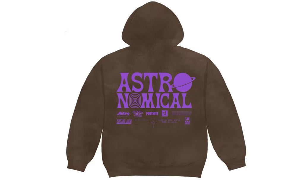 Travis Scott World Event Hoodie Bleached Black