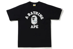 BAPE Space Camo Print College Tee Black