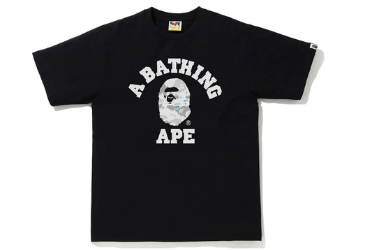 BAPE Space Camo Print College Tee Black