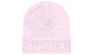 Sp5der Web Beanie Pink