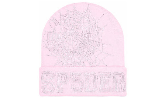 Sp5der Web Beanie Pink