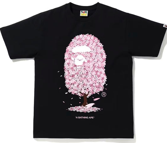Bape Sakura Tree Tee Black