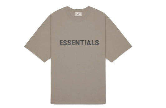 Fear of God Essentials Boxy Tee Applique Logo Taupe