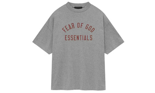 Fear of God Essentials Jersey Crewneck Tee Dark Heather Red