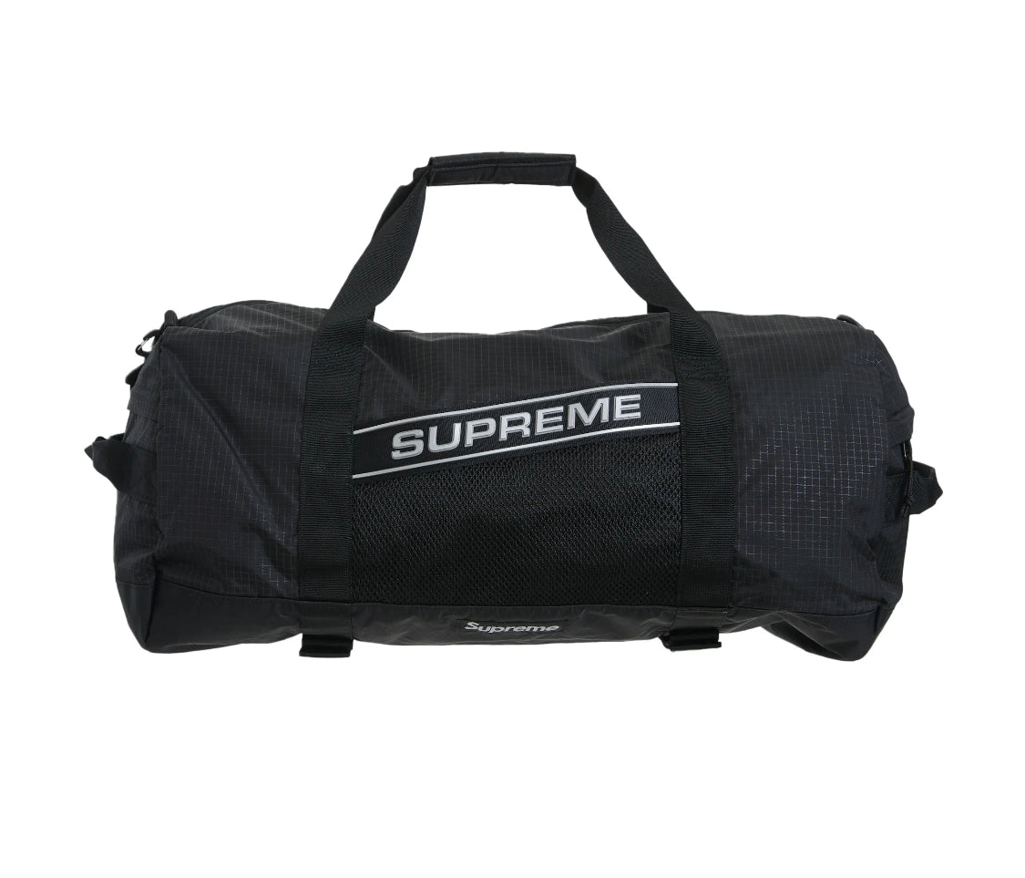 Supreme Logo Duffle Bag Black