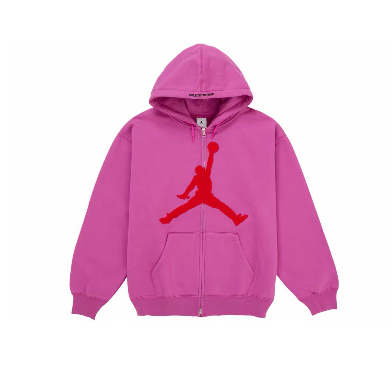 Supreme Jordan Hooded Sweatshirt SS26 Pink