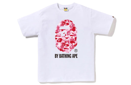 Bape ABC Camo by Bathing Ape Tee White Pink