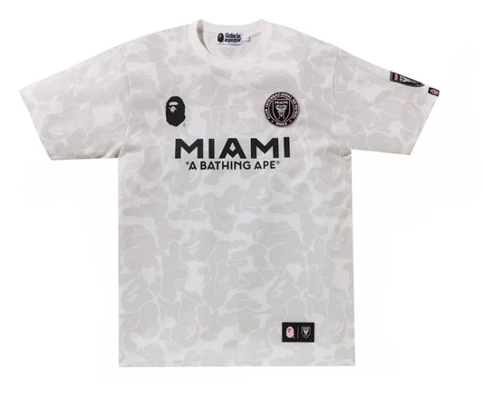 Bape x Inter Miami CF Camo Tee White Camo