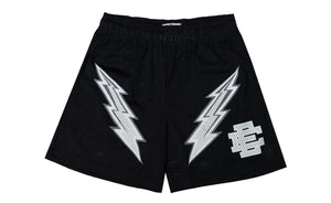 Eric Emanuel EE Basic Lightning Bolt Shorts Cyber Monday Black White