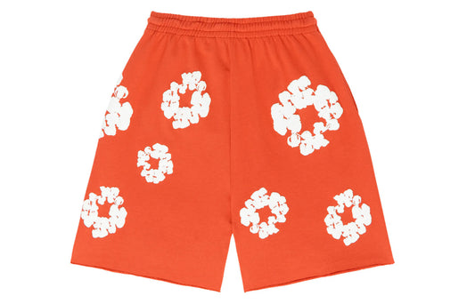 Denim tears the cotton wreath shorts orange