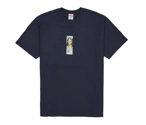 Supreme Prayer Card Box Logo Tee Navy