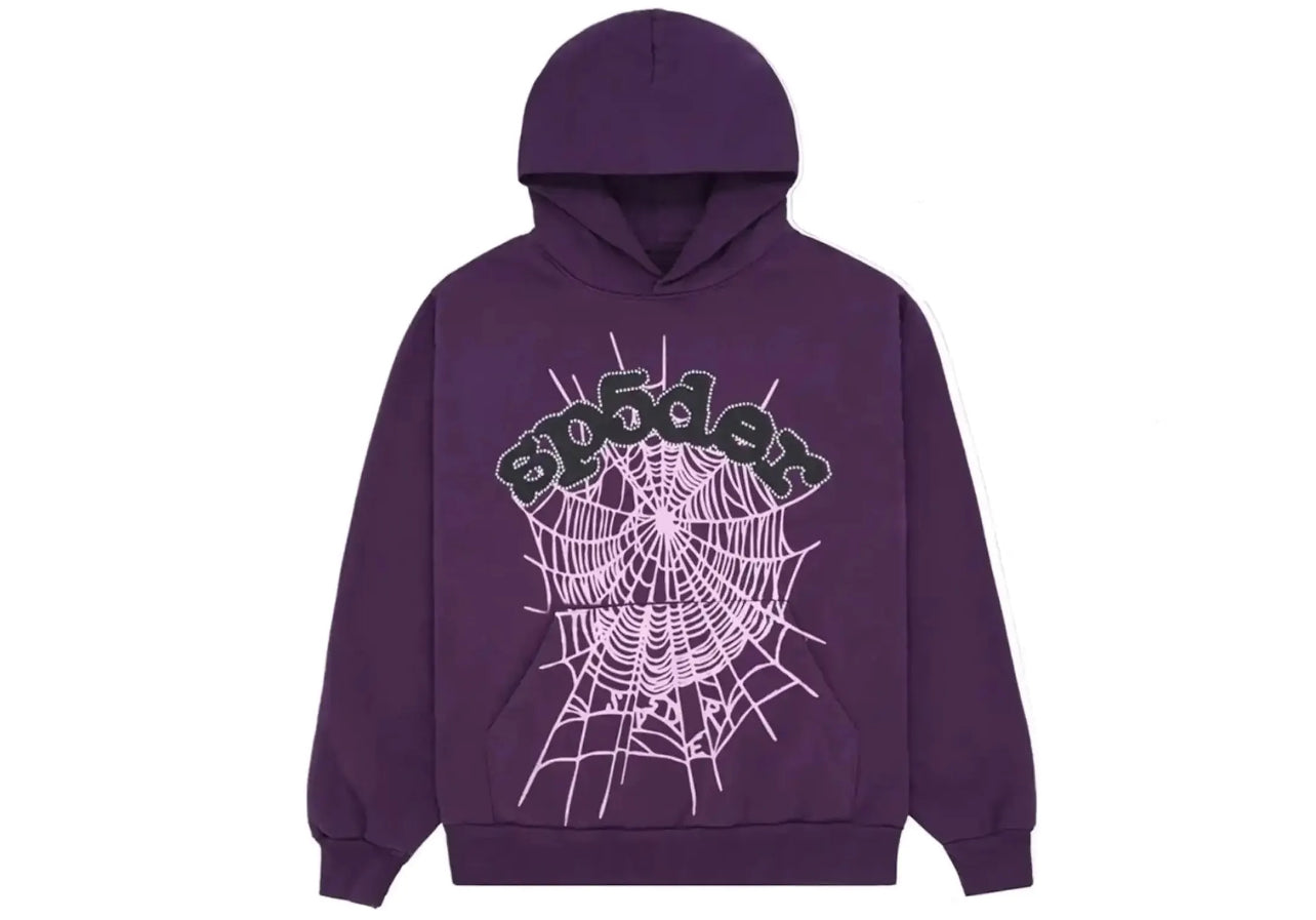 Sp5der Web Hoodie Purple
