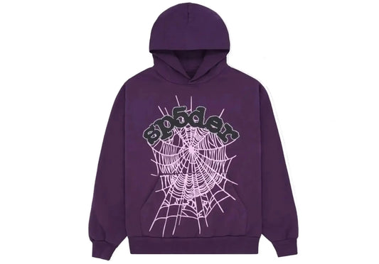 Sp5der Web Hoodie Purple