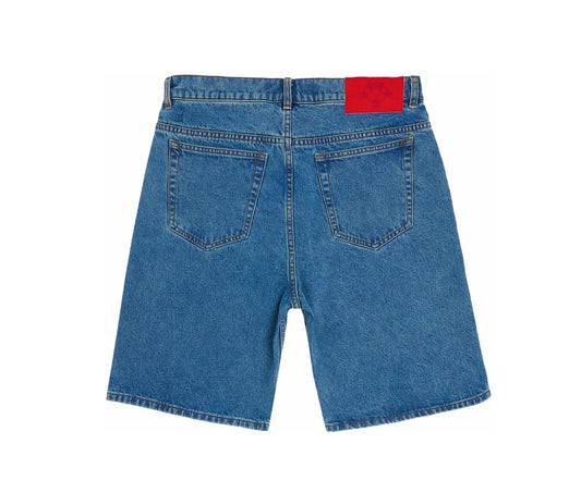 Sp5der OG Logo Denim Short Blue Denim