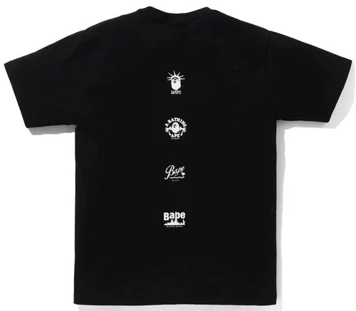 Bape Us Ape Head Sta Tee Black