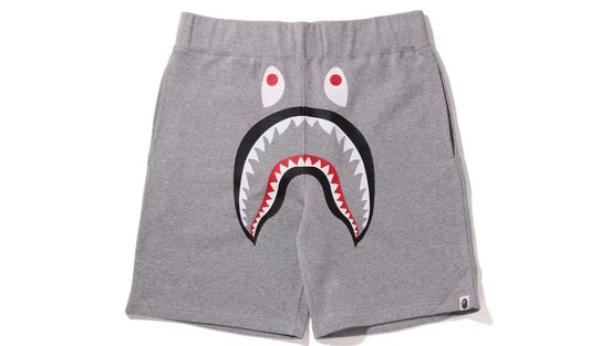 Bape Shark Sweat Shorts Grey