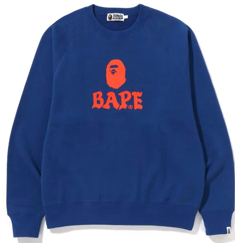 BAPE Front Logo Relaxed Fit Crewneck