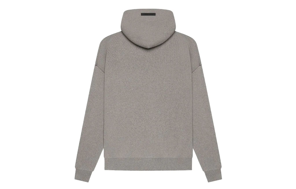 Fear of God Essentials Knit Pullover Hoodie Dark Heather Oatmeal