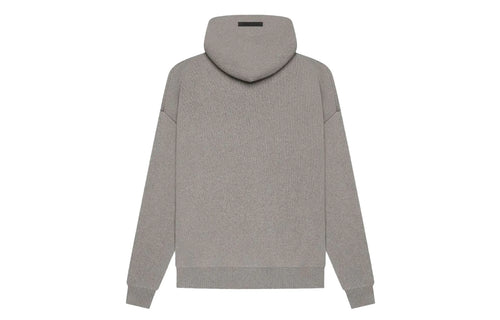Fear of God Essentials Knit Pullover Hoodie Dark Heather Oatmeal