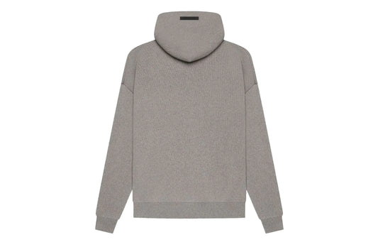 Fear of God Essentials Knit Pullover Hoodie Dark Heather Oatmeal