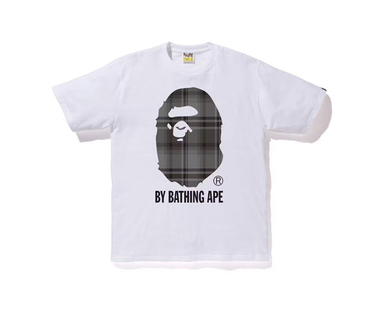 Bape Check By Bathing Ape Tee White/Black
