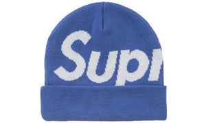Supreme Big Logo Beanie Blue