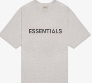 Fear of God Essentials Appliqué Logo Tee Oatmeal