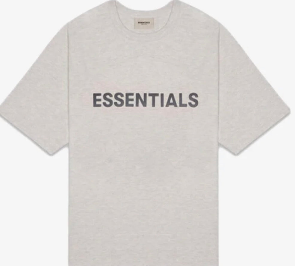 Fear of God Essentials Appliqué Logo Tee Oatmeal
