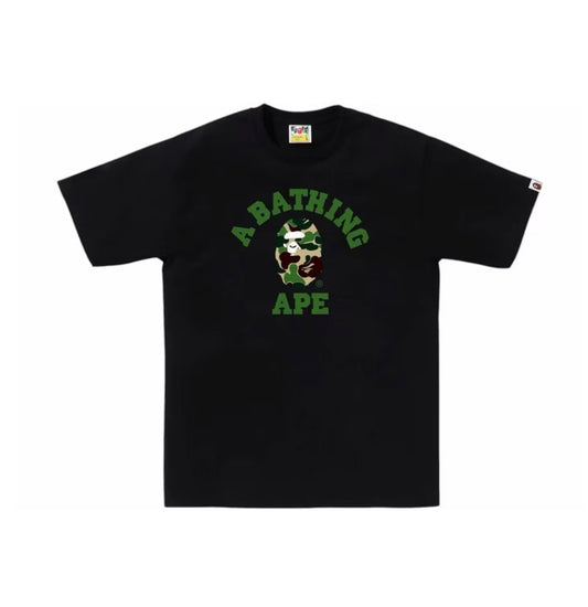 Bape ABC Camo College Tee Black/Green