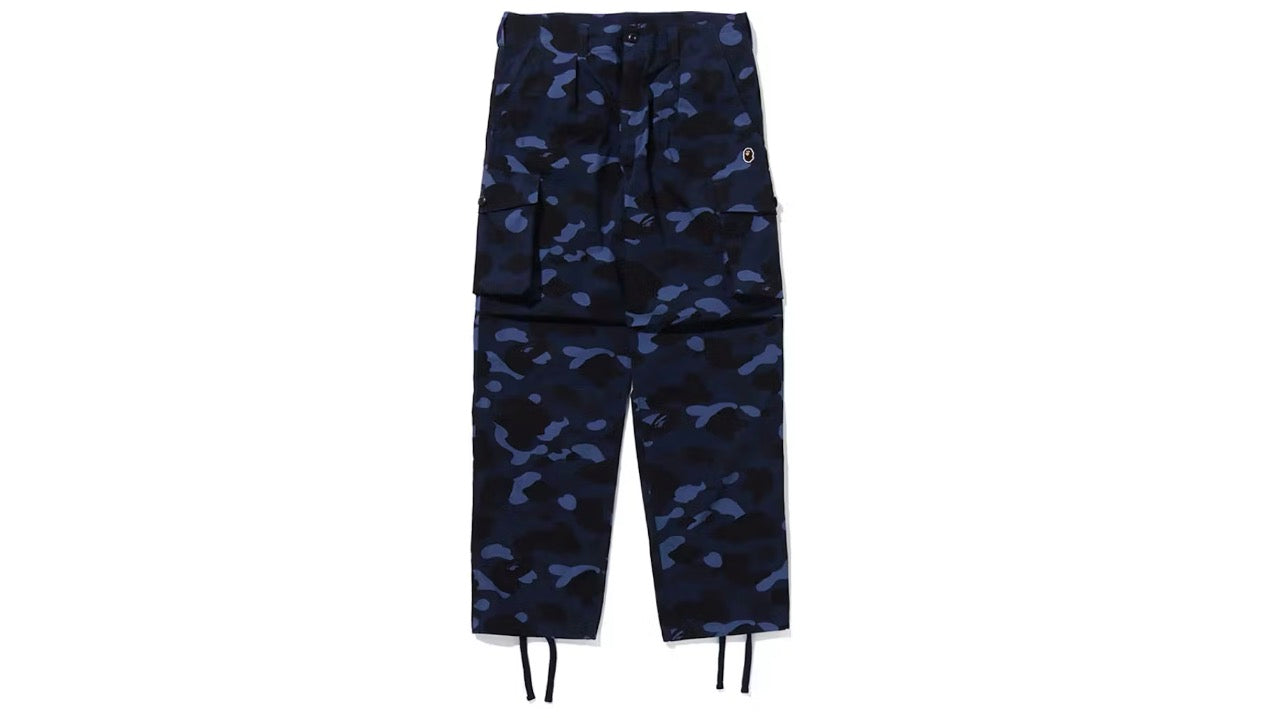 Bape Color Camo 6 Pocket Pants Navy