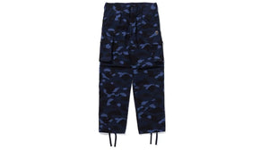 Bape Color Camo 6 Pocket Pants Navy
